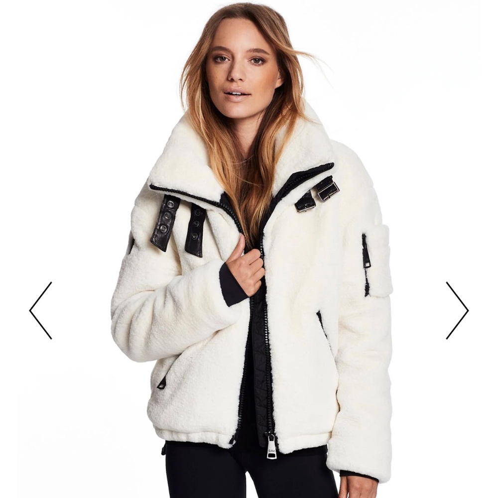 BRAND NEW! SAM FAUX FUR DENVER JACKET ( WITH BOX AND SAM. CARD INCLUDED)